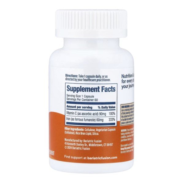 Bariatric Fusion Iron + Vitamin C 60 Capsules in Pakistan thumbnail 2