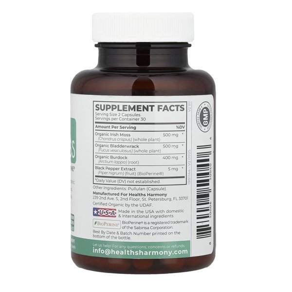 Healths Harmony Advanced Sea Moss 60 Capsules in Pakistan thumbnail 2