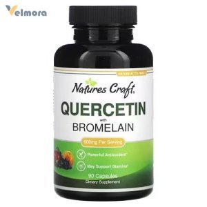 Nature's Craft Quercetin with Bromelain 600mg Capsules